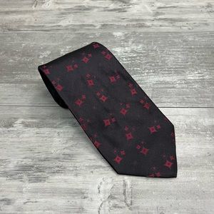 Carrot & Gibbs Black w/ Red Check Silk Tie